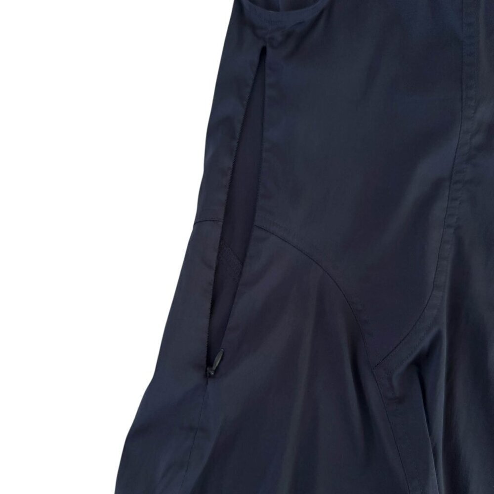 Express Stretch Satin Ruffle Short Sleeve Top - Picture 5 of 5